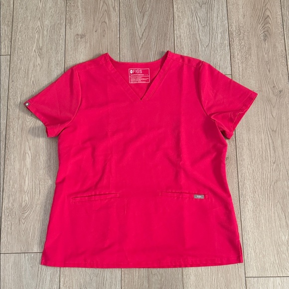 Figs Tops - Figs ultra rose scrub top